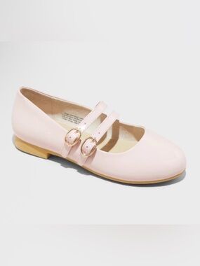Cat & Jack Blush Pink Mary Jane Flats with Dual Straps